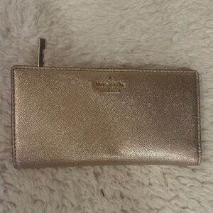 Metallic gold Kate Spade wallet